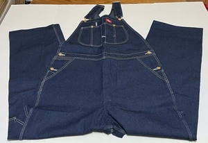 Dickies Indigo Bib Overalls - Size 36x30 Carpenter New with Tags - Picture 1 of 9