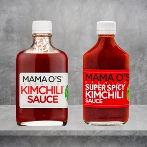 Menge 2 Mama O’s Kimchili Saucen 7oz - Normal & Super Scharf - Am besten von 4/2026 - Bild 1 von 5