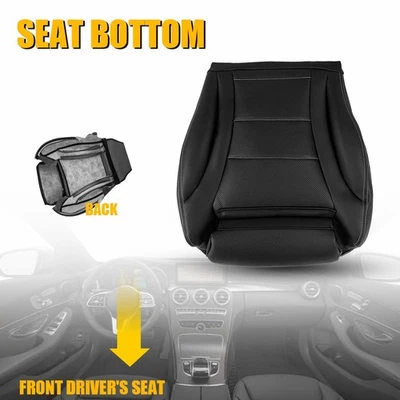 Cubierta de asiento de cuero inferior para Mercedes Benz Clase C C250 300 2015-2021 ED Foto 1 de 4