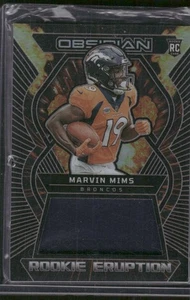 MARVIN MIMS 2023 Panini Obsidian Rookie Eruption Materials Relic #D /199 - Picture 1 of 2