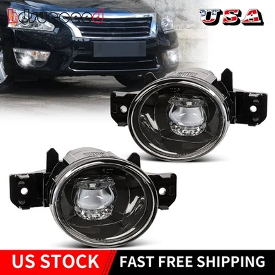 Fog Lights For 08-18 Nissan Altima / 07-14 Maxima/ 04-19 Sentra With Led Bulbs - Image 1 of 4