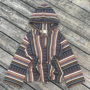 Vintage 70s Hooded Boho Top - Picture 1 of 4