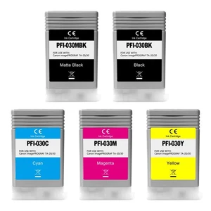 Tinta Dikarsum PFI-030 para Canon TA-20 TA-30 TM-240 TM-340 MBK BK C M Y - Imagen 1 de 2