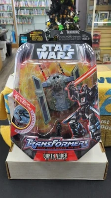 NIB 2005 DARTH VADER TIE ADVANCED TRANSFORMERS STAR WARS ACTION FIGURE VEHICLE - Image 1 of 4