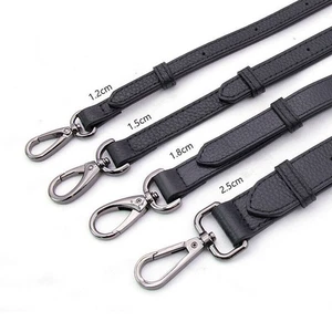 Bandolera de hombro de cuero Litchi para mujer cartera de repuesto bolso correa - Imagen 1 de 7