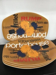 RETRO Bessemer Barbeque Plates - Melamine - Australian Made x 4 - Bild 1 von 5