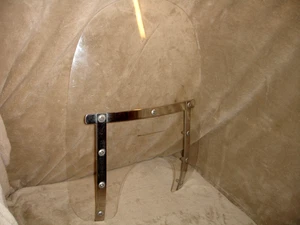 Memphis Shades Memphis Slim AS6 M17 Motorcycle Windshield Clear 24" x 18" - Picture 1 of 10