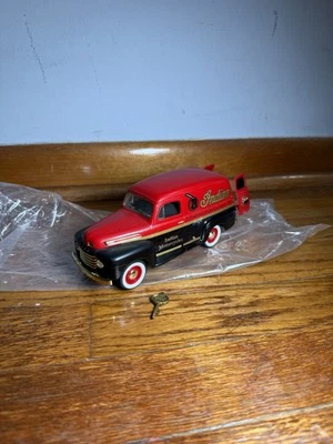 1948 年福特面板印度摩托车汽车银行玩具带钥匙(状况良好!!) — 第 1/4 张图片