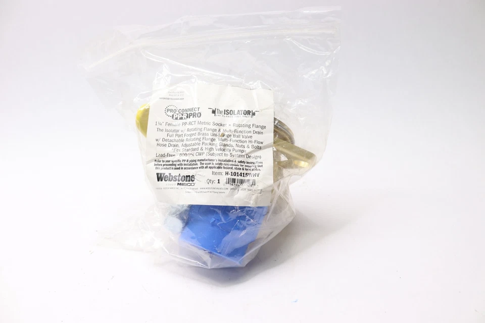 Aislador sin plomo con drenaje multifunción y brida giratoria Foto 1 de 1