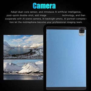 128GB Tablet 10.1 Inch Blue 6GB 128GB 10 Core CPU 8800mAh Dual Band 5G WiFi T AU - Picture 1 of 12