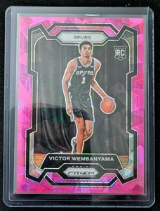 Victor Wembanyama NBA Rookie 2023-24 Panini Prizm Pink Cracked Ice Prizm RC #136 - Bild 1 von 2