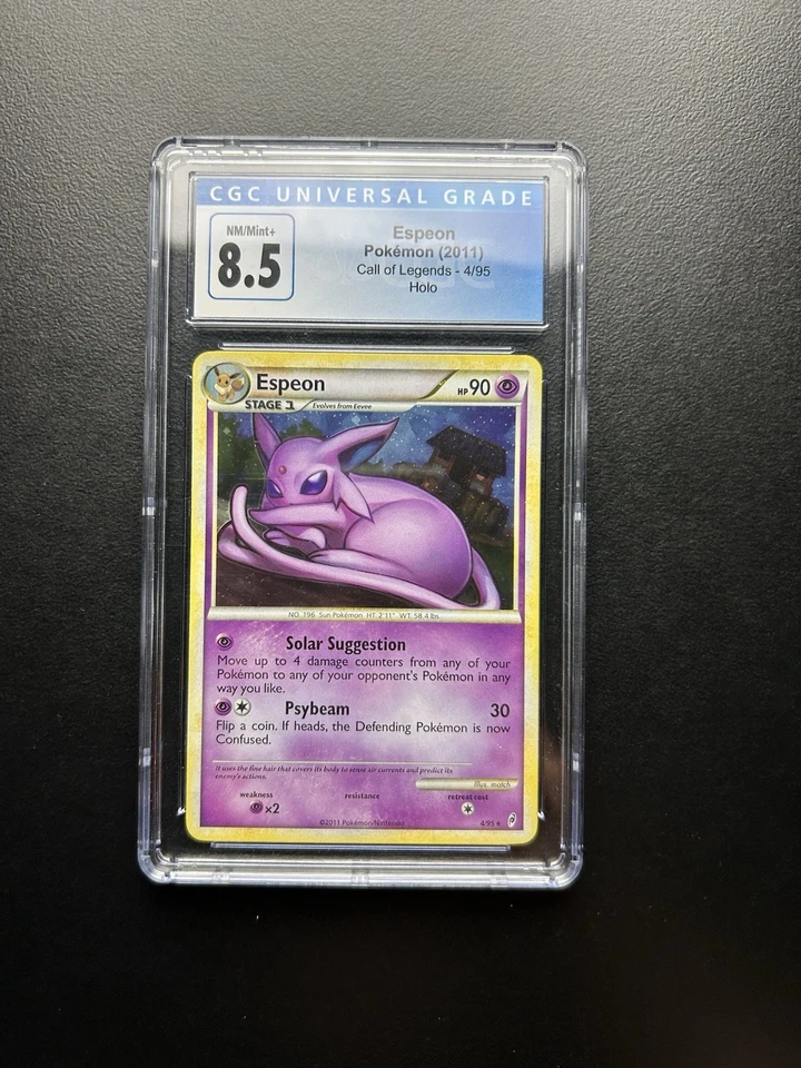 Espeon - Holo - Call of Legends - 4/95 - CGC 8.5 Pokemon HEART GOLD SOUL SILVER - Image 1 of 1