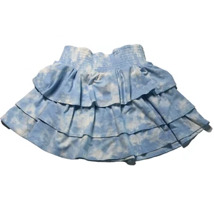 Theme By Ariel Mini Skirt Girls Medium 10 12 Blue Ruffle Layered School Play - Picture 1 of 9