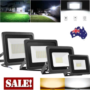 LED Flood Light 50W-400W Outdoor Floodlights Lamp 220V-240V Cool Warm White IP66 - Picture 1 of 19