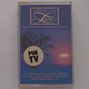 Francis Lai: Ses Plus Belles Musiques De Film Cassette Album French Music PUB TV - Picture 1 of 8