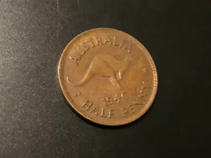 1 x 1946 Australia HALF PENNY * KGVI * NICE Condition * ex roll - Picture 1 of 4