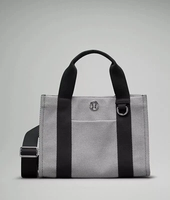 Lululemon 🖤  4.5L  Anchor Light Ivory Black MINI Canvas Tote Bag 4.5 L  NWT - Image 1 of 4