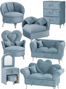 Dollhouse 1:6 Miniature Sofa Set Jewelry Boxs Storage Box Furniture Accessories - Picture 1 of 19