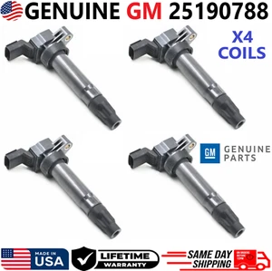 GENUINE GM x4 Ignition Coils For 2012-2015 Chevrolet Spark 1.2L I4, 25190788 - Picture 1 of 6