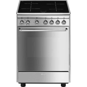 CUCINA SMEG CON PIANO COTTURA INDUZIONE 4 PIASTRE 60 X 60 INOX FORNO VENTILATO - Foto 1 di 5