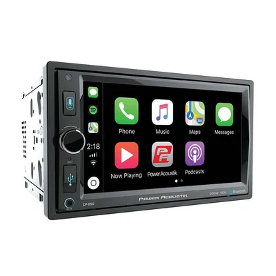 6.5" Bluetooth Radio AM/FM MP3 USB Apple Car Play Double Din LCD Touch Screen - Image 1 of 4
