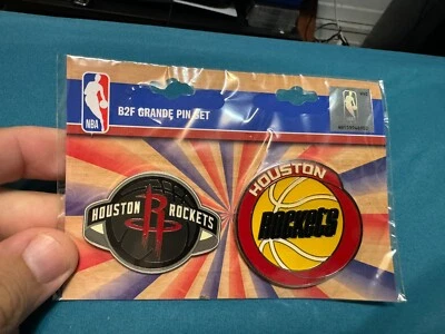 Houston Rockets 2PC JUMBO Pin Set 1.5x2” NBA - Image 1 of 2