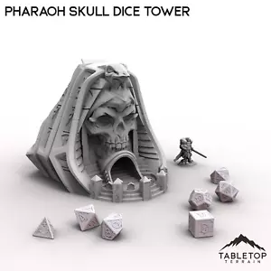 Pharaoh Skull Dice Tower - Fantasy DND Dungeons and Dragons - Picture 1 of 6