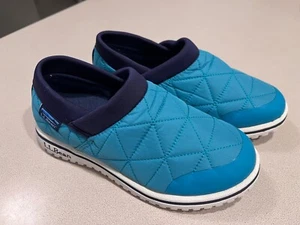 L.L. BEAN Kids Teal Green Primaloft Slip On Shoes Size 2 - Picture 1 of 5