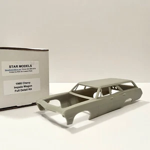 Star Models 1:25 1968 Chevy Impala Wagon Full Detail 3D Printed Resin Model Kit - Picture 1 of 8