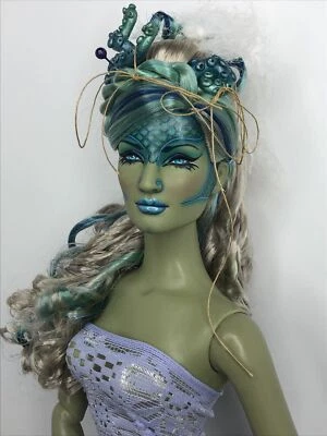 16 Тоннер Уникальная Морская Ведьма Зеленая Лиза Гейтс Ослепительная 'em Ручная роспись На заказ Удивительная - Изображение 1 из 4