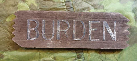 WW2 Era German Wooden Shop Sign Souvenir Bring Back Bremen Germany "BURDEN" 🇩🇪 Cover