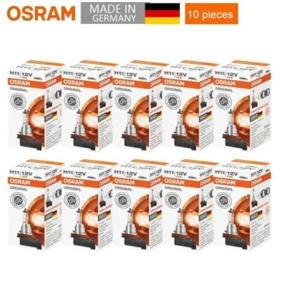 10pcs OSRAM H11 12V 55W PGJ19-2 3200K 64211 Original Line Bulb Halogen Headlight - Image 1 of 4
