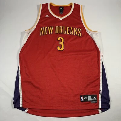 Camiseta Adidas New Orleans Hornets Chris Paul #3 Swingman para Hombres 2XL Roja NBA RARA Foto 1 de 4