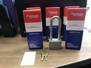 Juego de 5 candados vintage American Lock, modelo KC42, serie KC-40, KA, PLATA - Imagen 1 de 9
