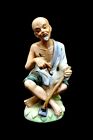 NAPCO Napcoware C-5463 Oriental Asian Farmer w Pipe Painted Porcelain Figurine