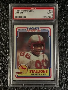 1984 Topps Football #15 Jim Smith PSA 9 - Picture 1 of 2