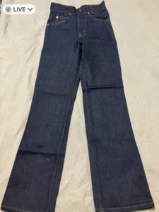 Vintage LEVIS 416-0617 Saddleman Boot Jeans Boys Size 12 Slim ORANGE TAB -NICE- - Picture 1 of 8