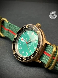 Vostok Amphibia Force Paratrooper Brass - Brand New - Sent from Barcelona - Imagen 1 de 9
