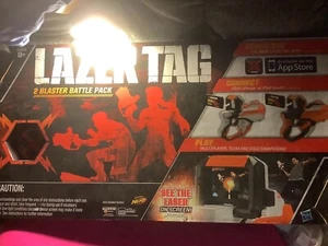 HASBRO LAZER TAG LIVE ACTION LASER COMBAT, 2 BLASTER BATTLE PACK, SCATOLA SIGILLATA, NUOVO - Foto 1 di 5