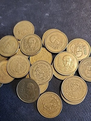 MEXICO $1000 Peso coin, vintage Mexican Peso Juana De Asbaje (1988-1992 type) - Image 1 of 4