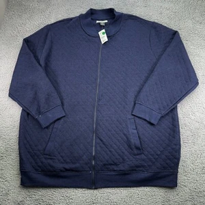 Oak HIll Sweater Mens XXLT 3XLT Navy Full Zip DXL - Picture 1 of 14