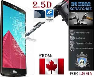 2.5D 9H Premium REAL Tempered Glass LG G4 HD clear Screen Protector Vitre trempé - Photo 1 sur 7