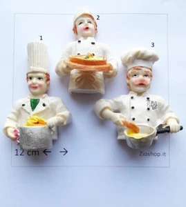 e.s. Posta Pro1 - Calamita Frigo Magnete Cuoco happy Chefs da Collezione Gadget - Foto 1 di 1