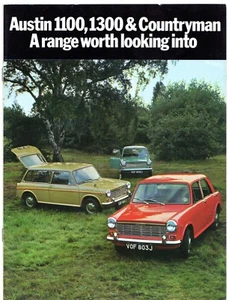 Austin 1100 Mk2 & 1300 1970-71 UK Market Sales Brochure Saloon Countryman - Picture 1 of 1