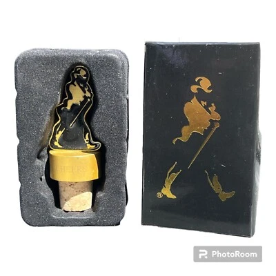 Johnnie Walker Black Cork Bottle Topper New in Box Cheers