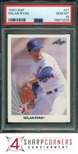 1990 LEAF #21 NOLAN RYAN HOF RANGERS PSA 10 B3699672-270