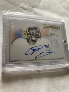 2014 Gameday Gallery GOLD AUTOGRAPHS Odell Beckham JR “OBJ” Inscription SP 93/99 - Picture 1 of 7