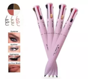 makeup pen 4in1 EyeLiner Eyebrow Highlighter LipLiner Waterproof Cosmetic - Picture 1 of 3