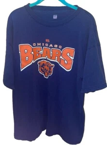 RARE✨Chicago Bears✨T Shirt Adult Size XL Blue Short Sleeve NFL Football ✨Vintage - Picture 1 of 4