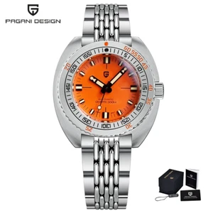 PAGANI DESIGN 2024 New Men'S Automatic Mechanical Divers Watches NH38 Sapphire S - Picture 1 of 12